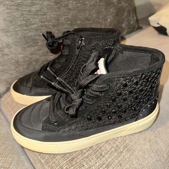 NEW Zara Kids Girl Black High-Top Sneakers Size 33 US 1 - Picture 6 of 7